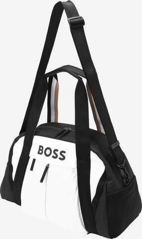 Borsa weekend 'Stormy' di BOSS in bianco