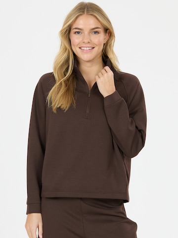 Athlecia Sport sweatshirt 'Franye' i brun: framsida