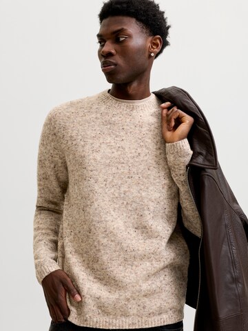 Pull-over 'JJENIEL' JACK & JONES en beige