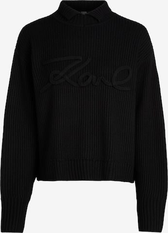 Karl Lagerfeld Sweater in Black: front