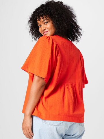 Bluză 'GIANA' de la Vero Moda Curve pe portocaliu