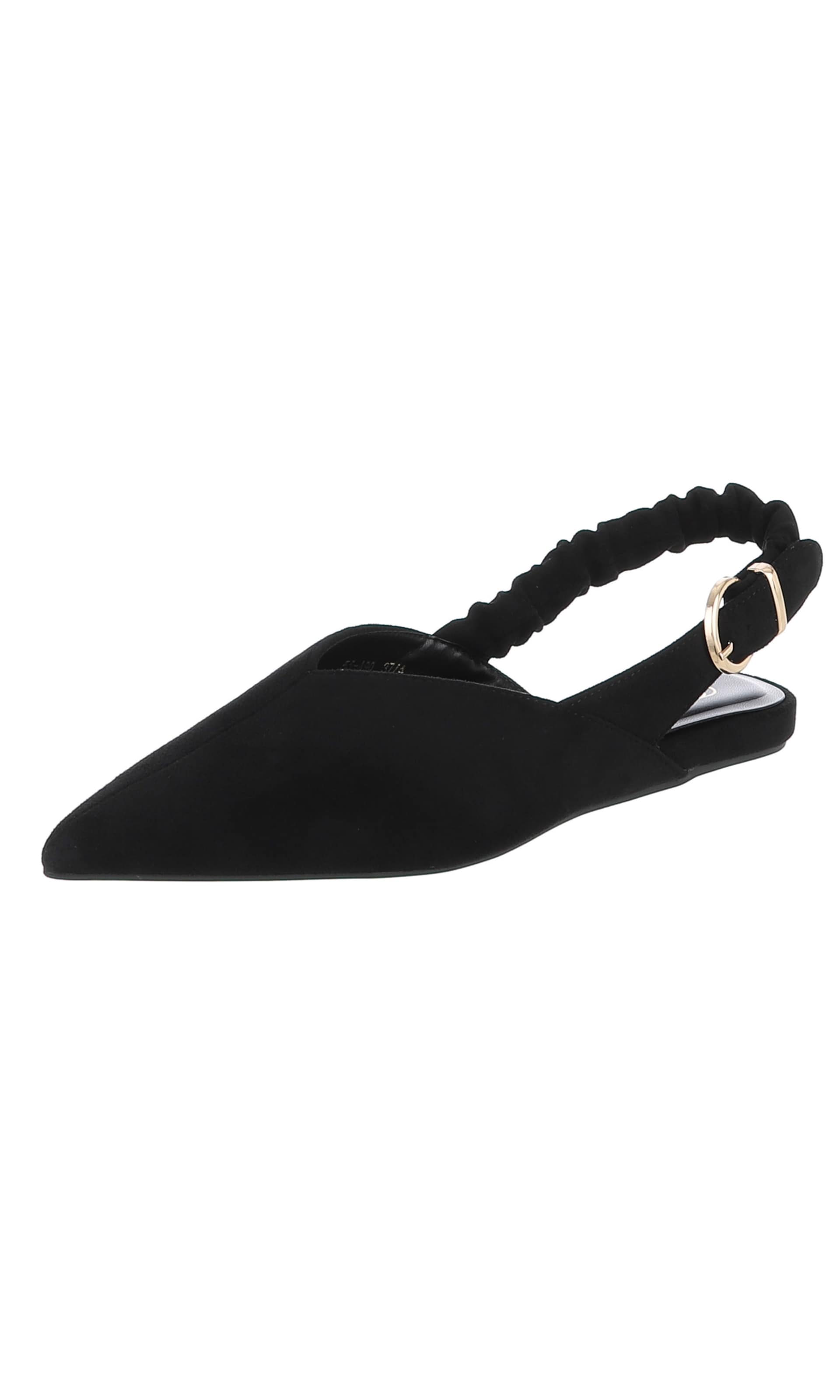 Ital-Design Slingpumps in Schwarz: Vorderseite