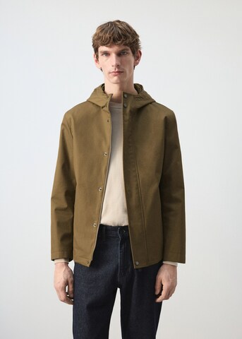 MANGO MAN Between-Seasons Parka 'Iker' in Brown: front