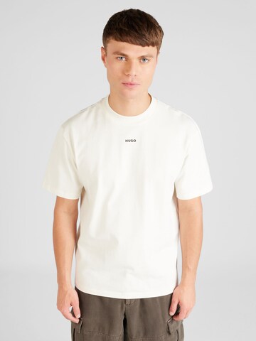 HUGO - Camiseta 'Dapolino' en blanco: frente