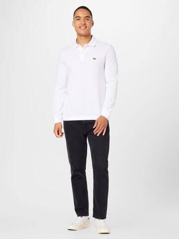 LACOSTE Regular fit T-shirt i vit