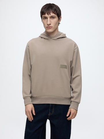 Sweat-shirt BOSS en vert : devant