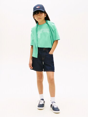 TOMMY HILFIGER Μπλουζάκι 'VARSITY' σε πράσινο