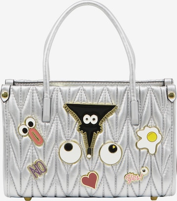 Borsa a mano 'Pop Eyetheme' di MYMO in argento: frontale