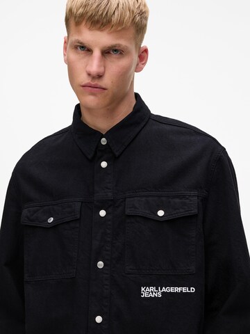 Regular fit Camicia di KARL LAGERFELD JEANS in nero