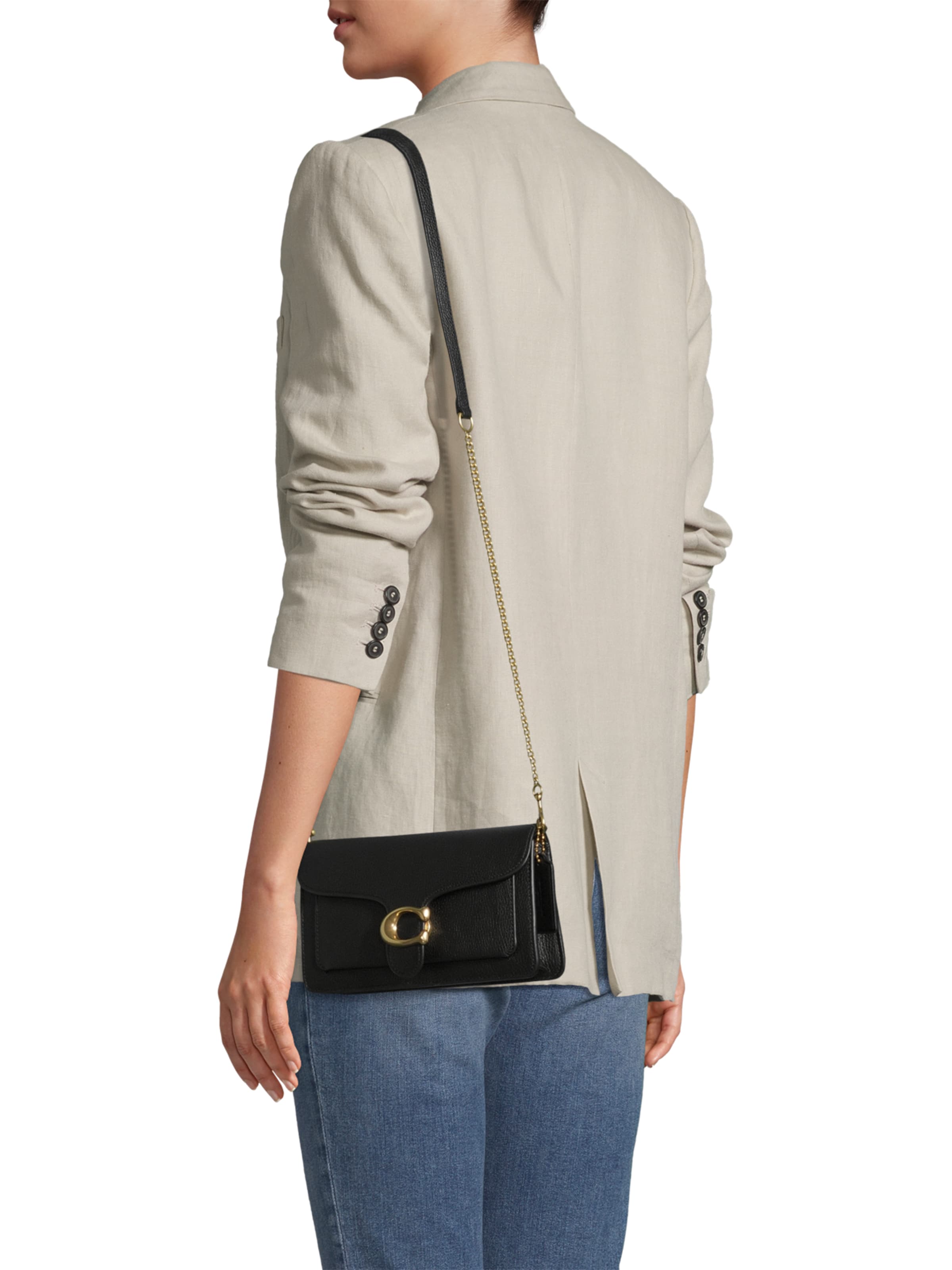 COACH Skuldertaske 'TABBY CHAIN CLUTCH' i sort