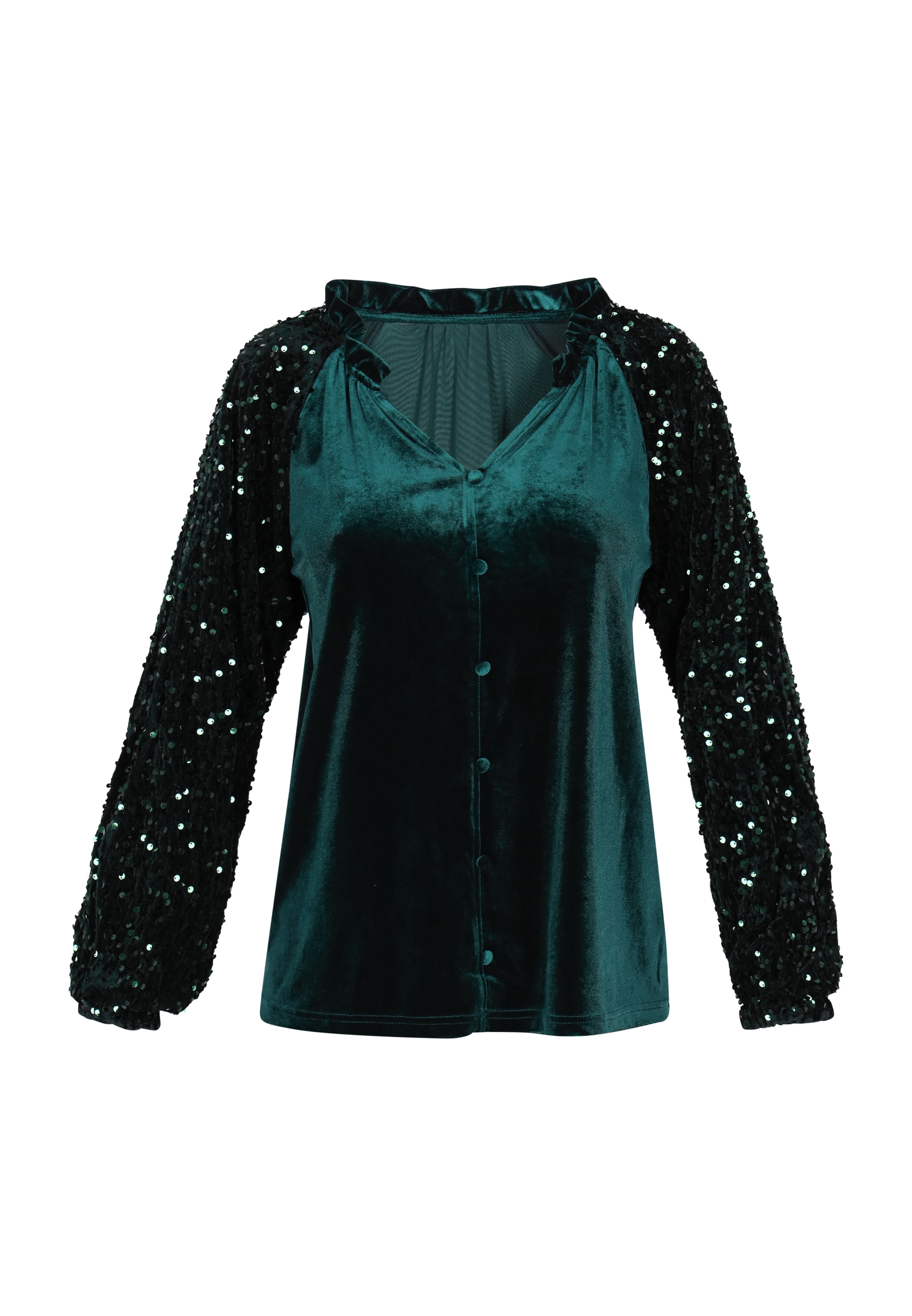 NAEMI Blouse in Green: front
