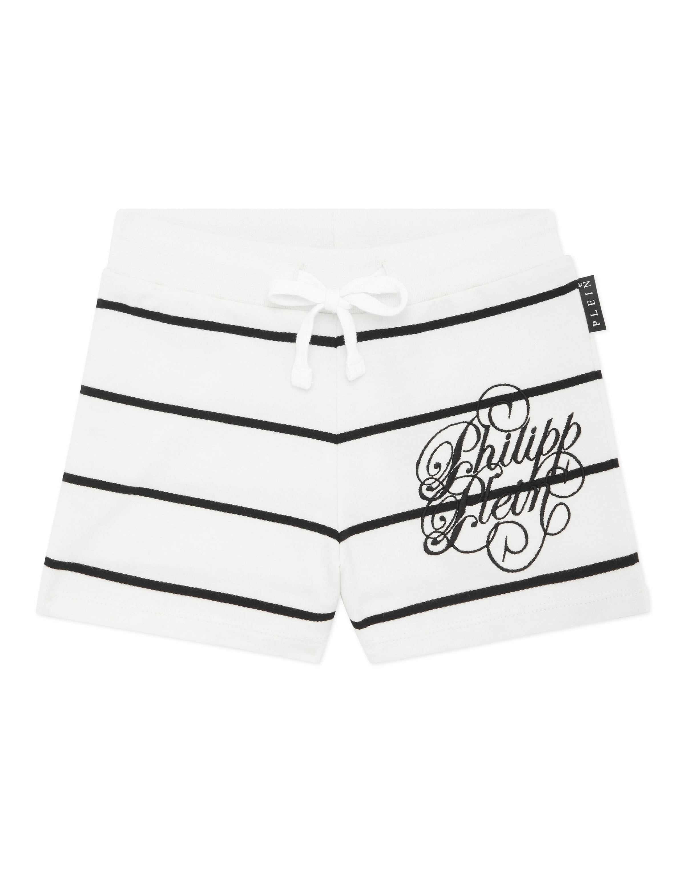Philipp Plein Regular Shorts in Weiß: Vorderseite