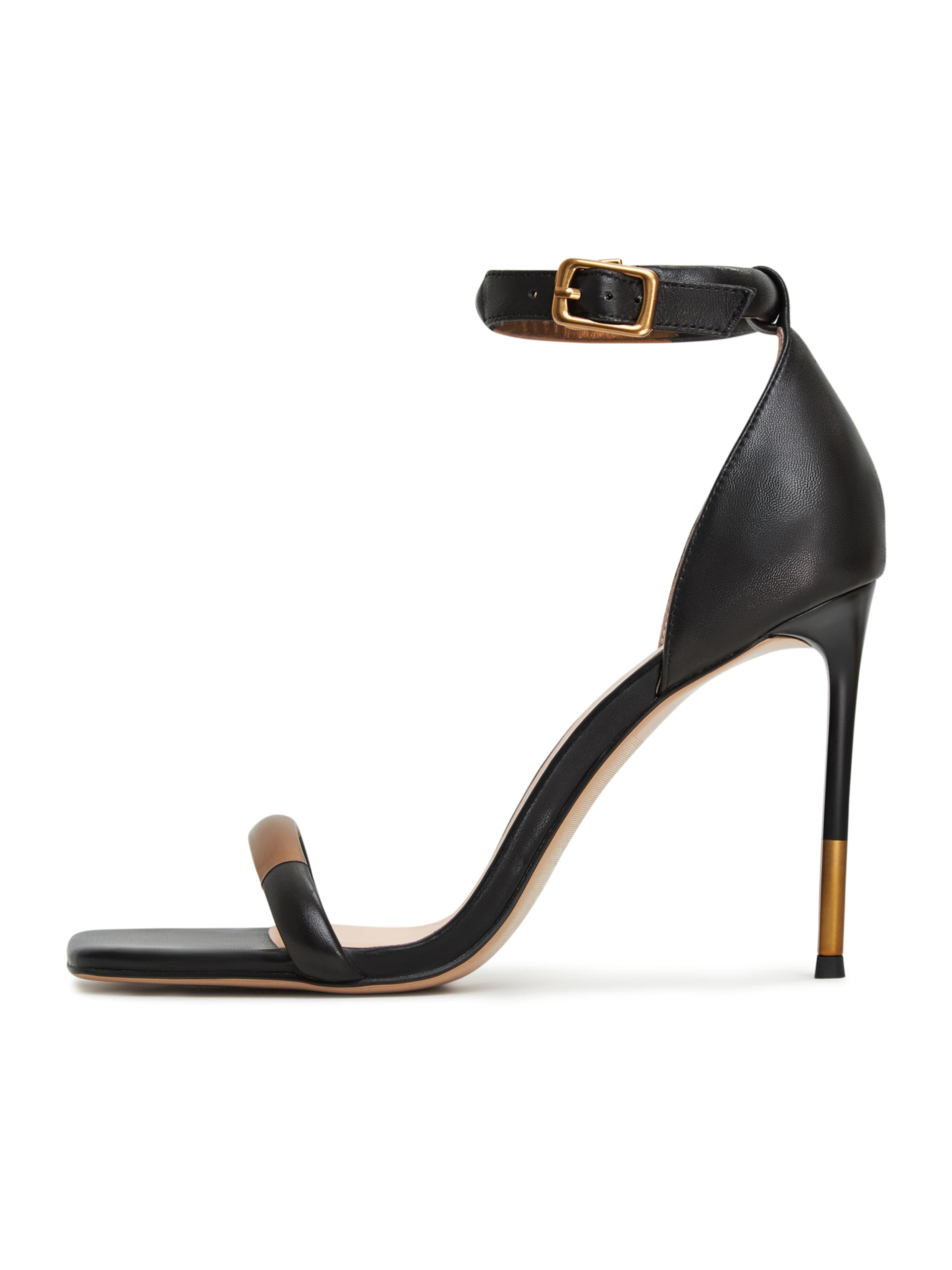 CESARE GASPARI Strap sandal in Black