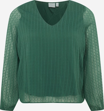 Vila Curve Blouse in Green: front