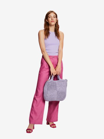 Wide Leg Pantalon à plis ESPRIT en violet