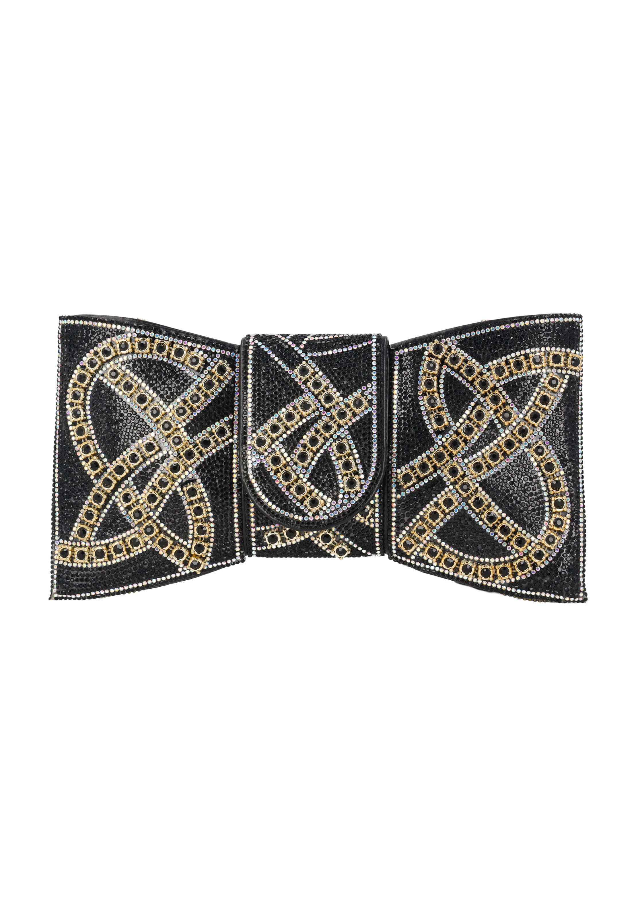 faina Clutch in de kleur Zwart, Productweergave