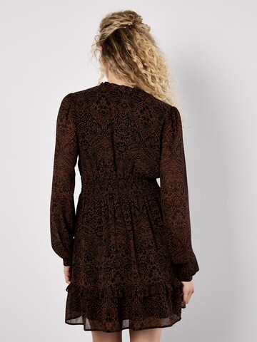 Robe Apricot en marron