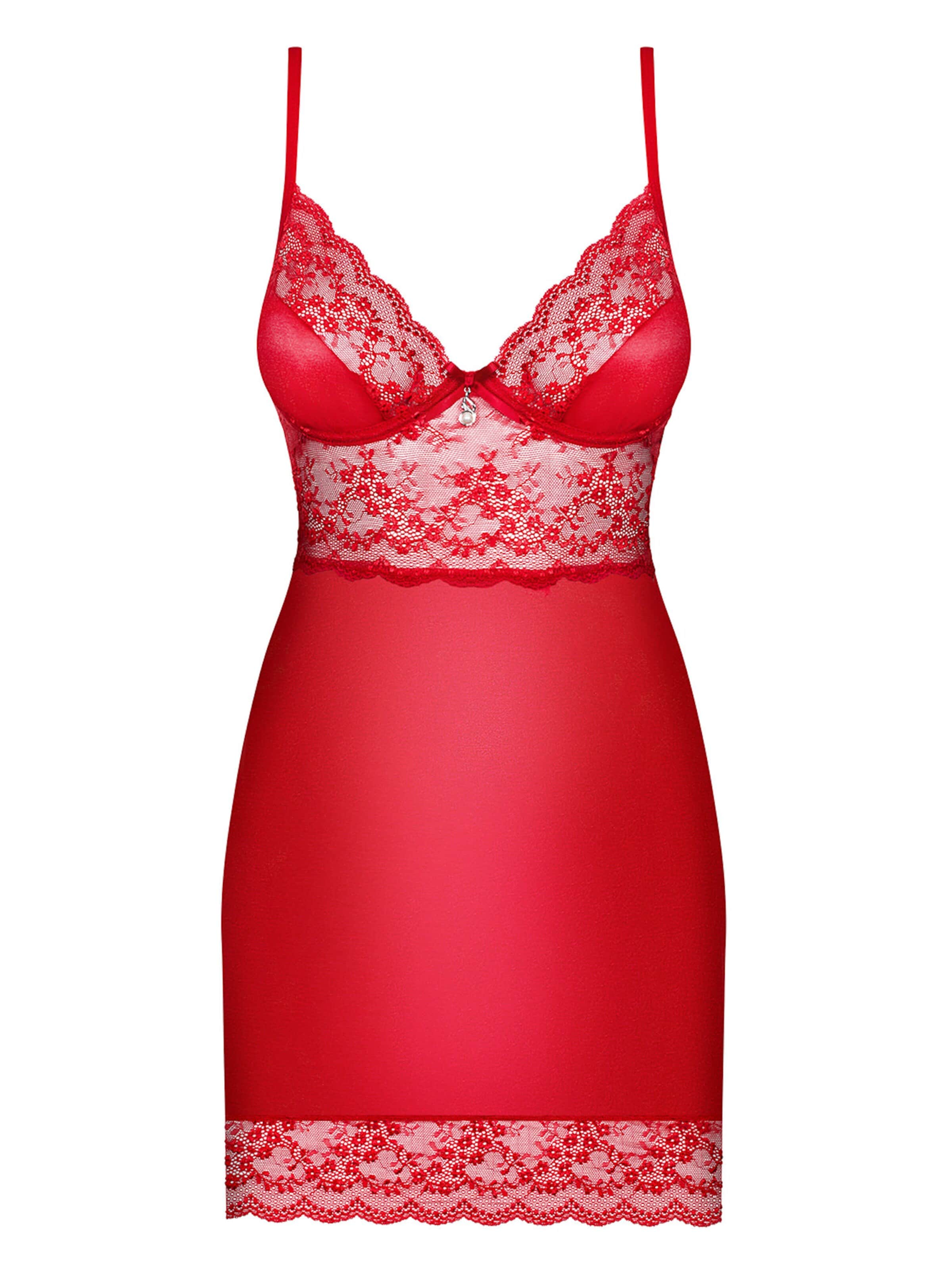 Obsessive Negligee 'Lovica' in Red: front