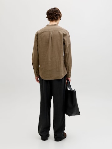 JACK & JONES - Pierna ancha Pantalón plisado en negro