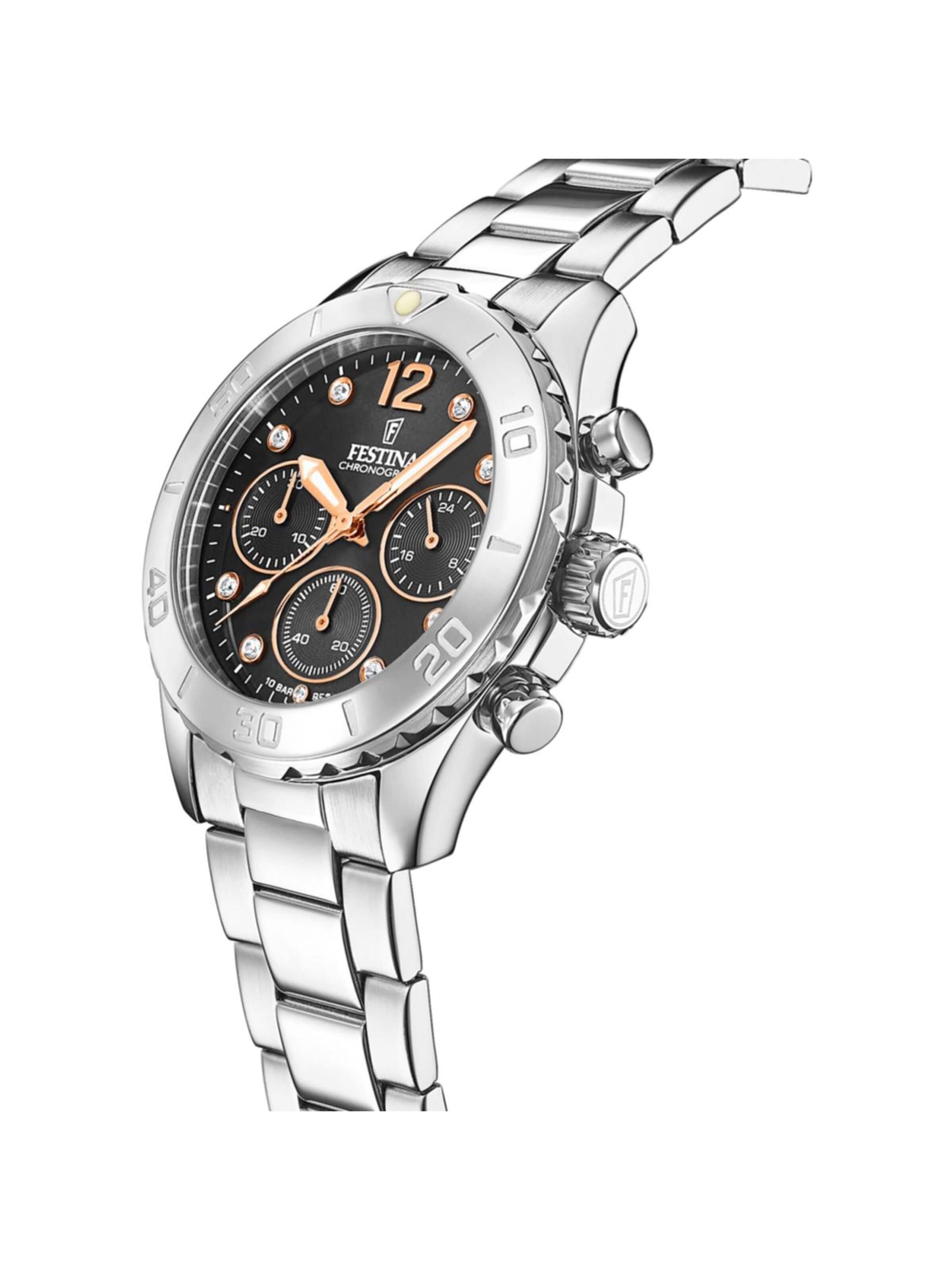 FESTINA Analoguhr‌‌‌‌‌‌‌‌ in Schwarz