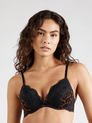 Hunkemöller - Push-up Sujetador 'Bliss' en negro: frente