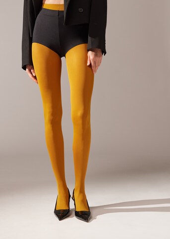 CALZEDONIA Fine Tights in Yellow