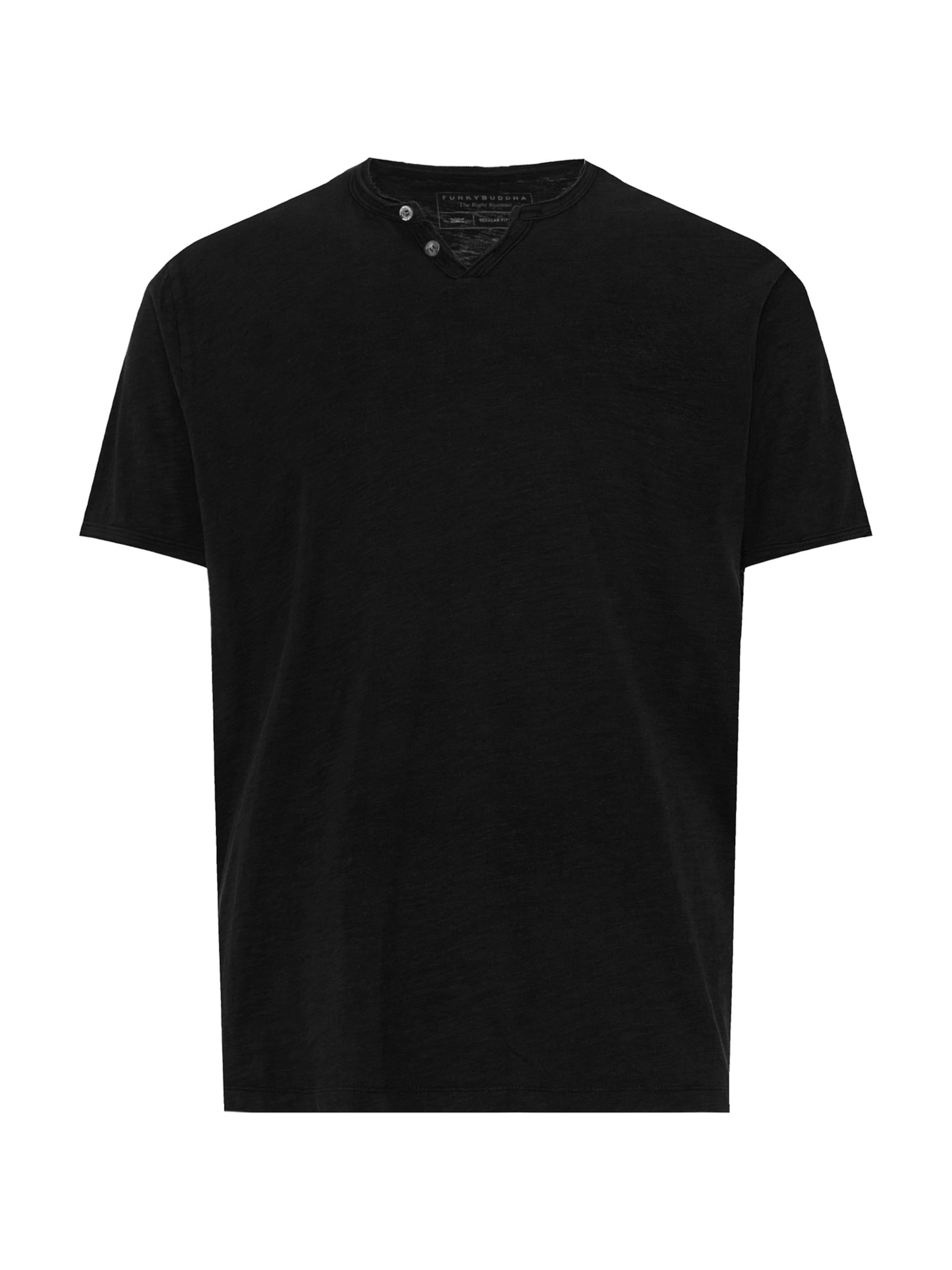 Funky Buddha Póló - fekete: elől