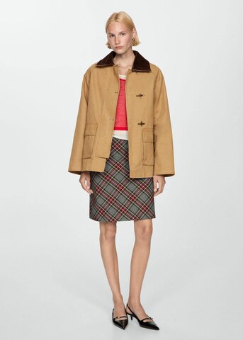 MANGO Parka 'Fire' in Braun