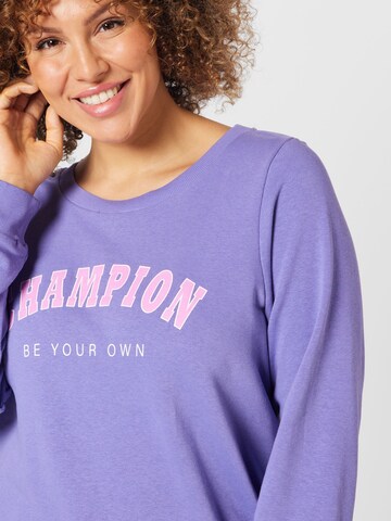 Zizzi Sweatshirt in Lila