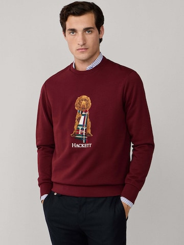 Hackett London Pullover 'Heritage Happy' in Rot: Vorderseite