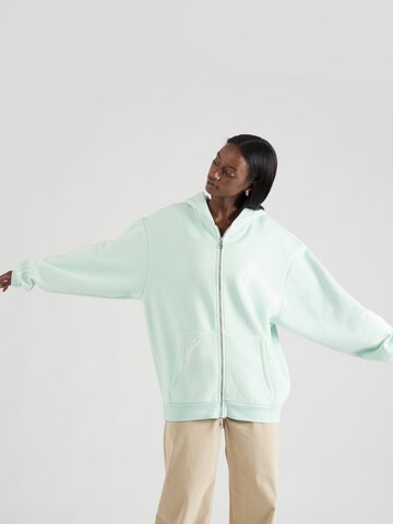 florence by mills exclusive for ABOUT YOU Sweat jacket 'Merrit' in Green: front