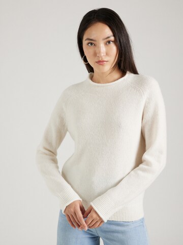 BOSS Пуловер 'Fesperana' в бяло: отпред