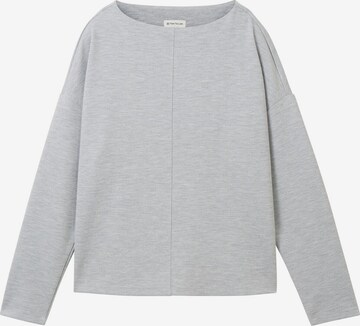 Sweat-shirt TOM TAILOR en gris : devant