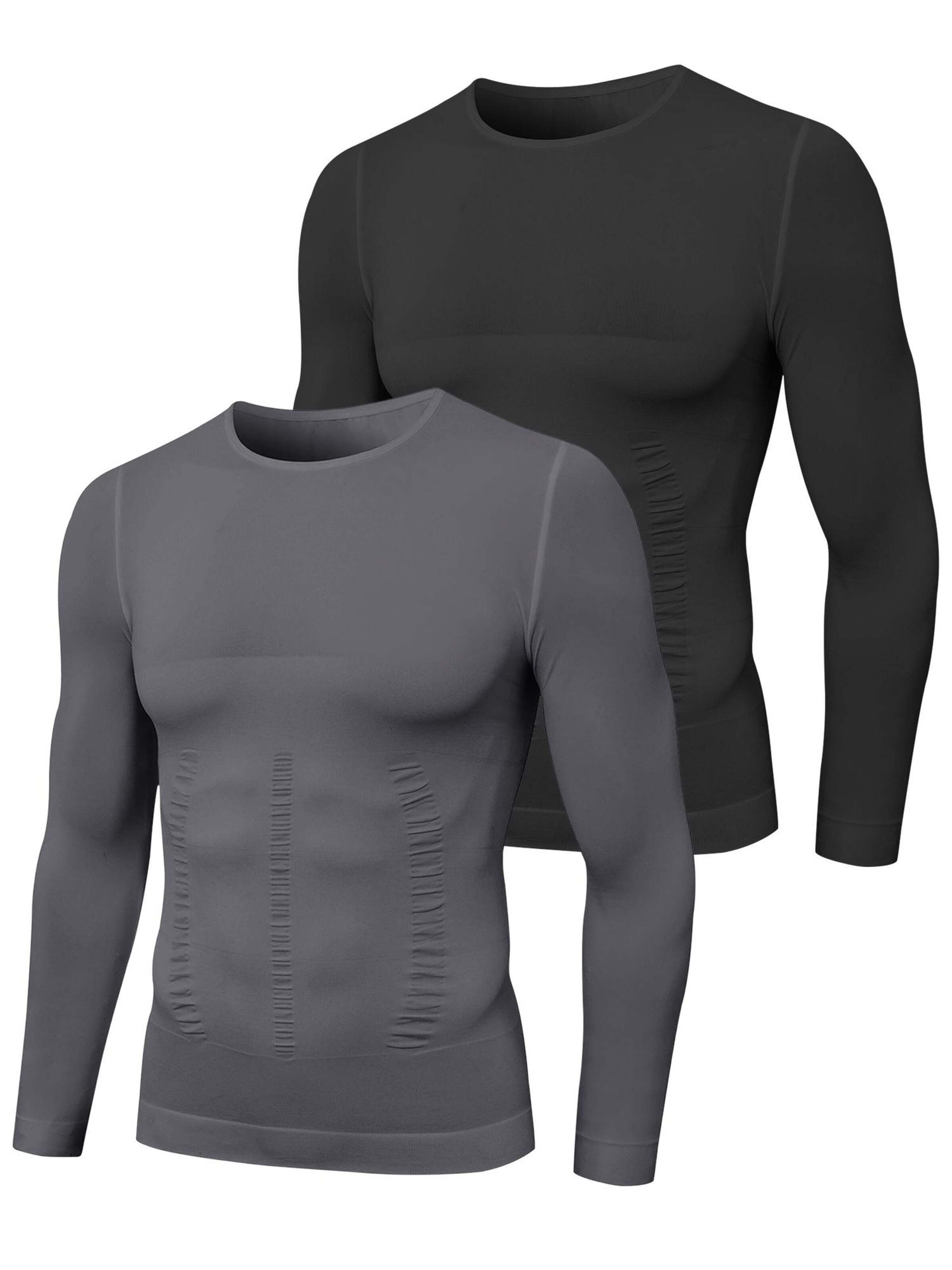 MEETWEE Onderhemd '2-pack Compression Performance Shirt' in Zwart