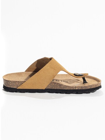 Bayton T-Bar Sandals 'Mercure' in Yellow