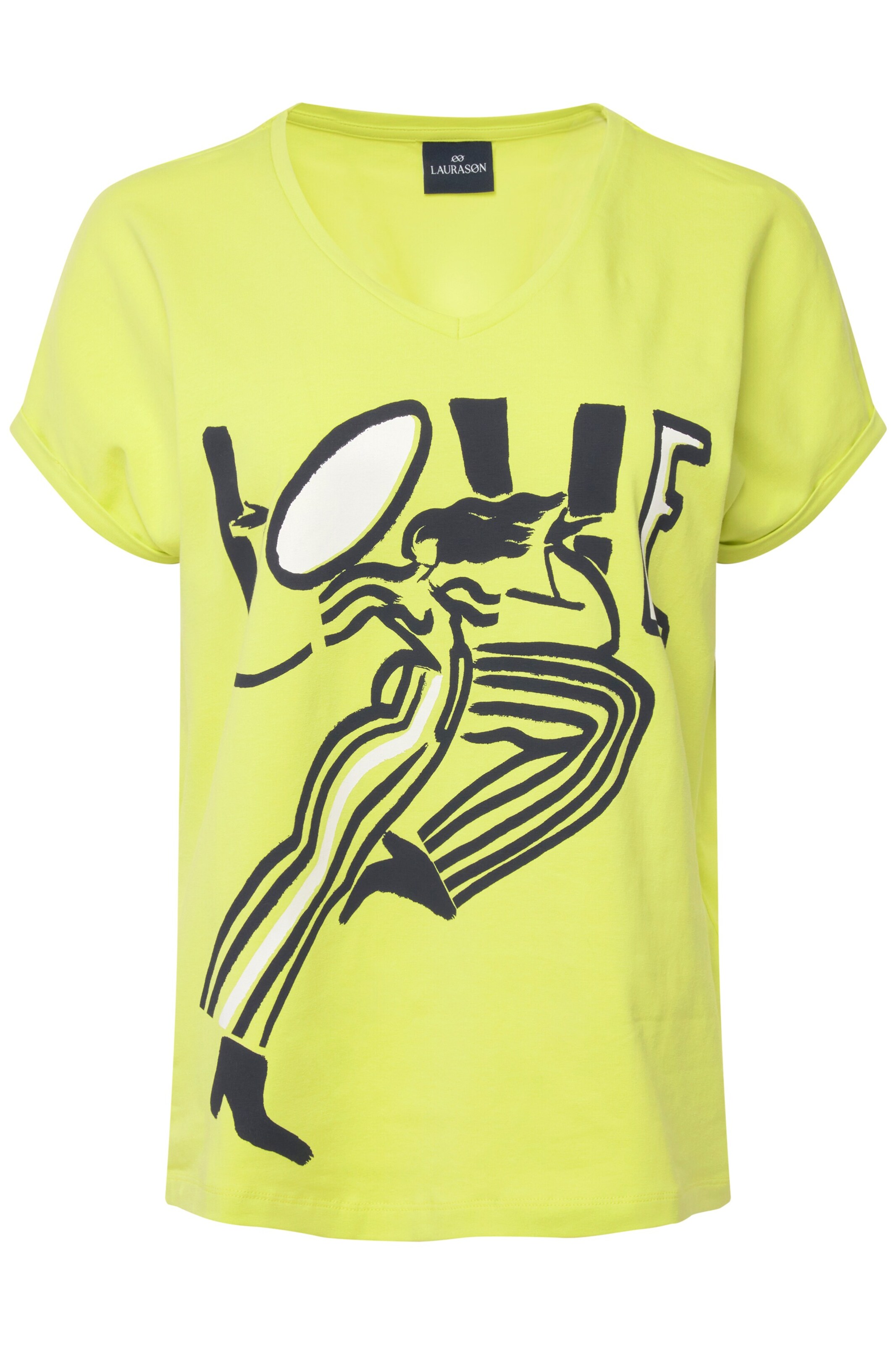 LAURASØN Shirt in Groen: voorkant