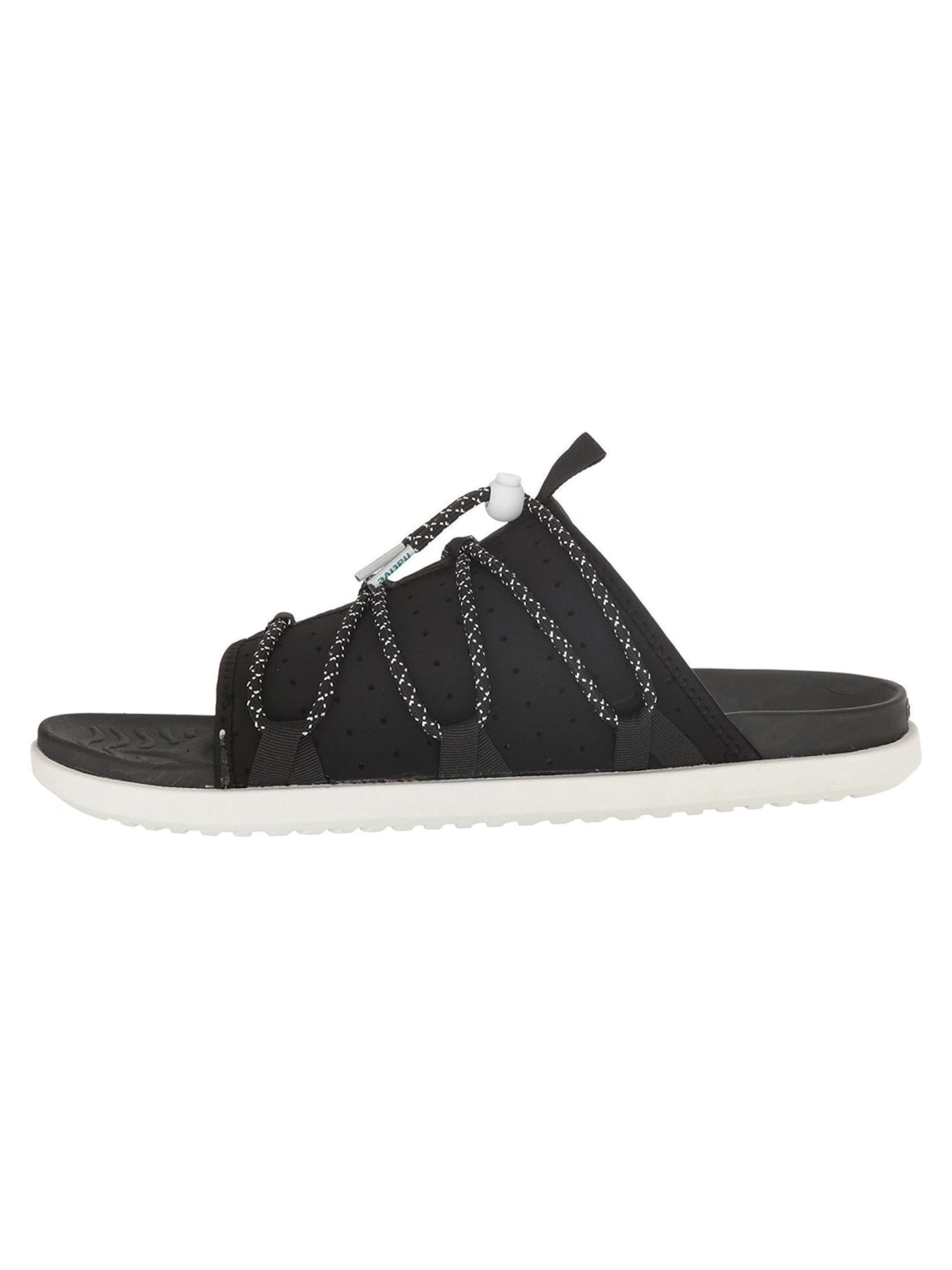 NATIVE Pantoletter 'PALMER' i sort