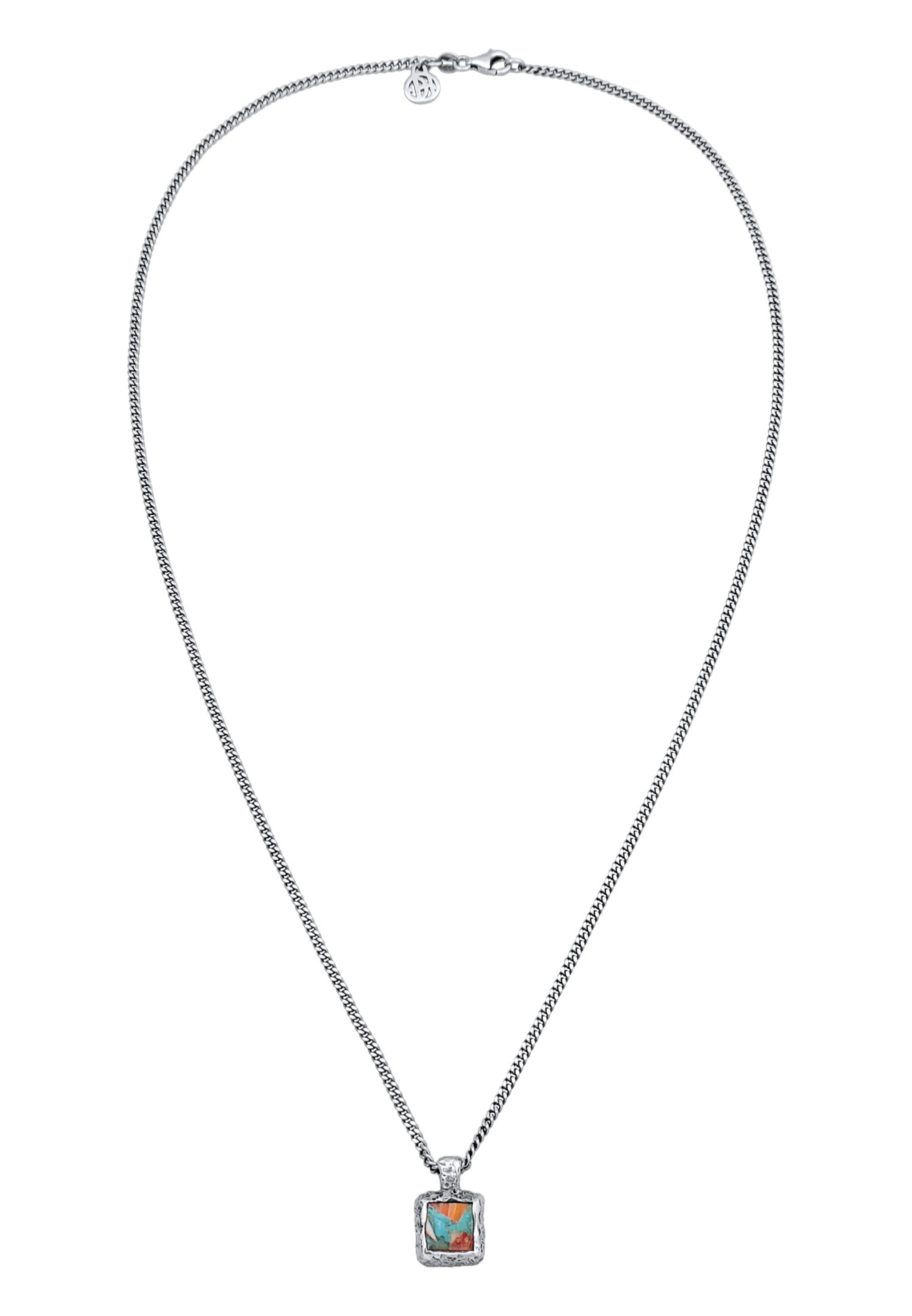 Haze&Glory Halskette Plättchen in Silber: Vorderseite