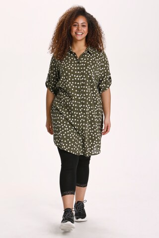 KAFFE CURVE Blouse in Groen