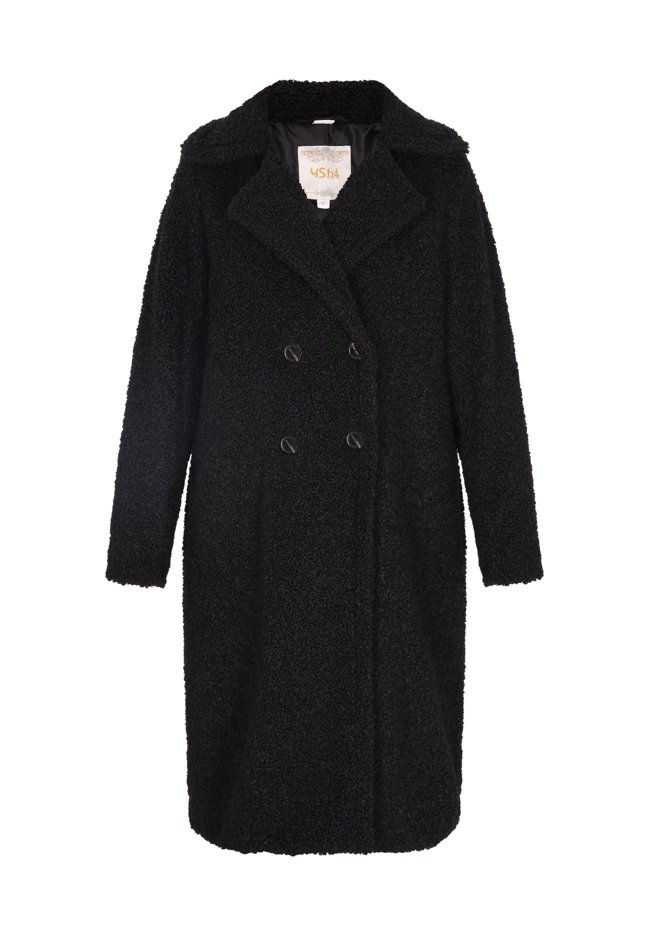 juoda usha FESTIVAL Demisezoninis paltas: priekis