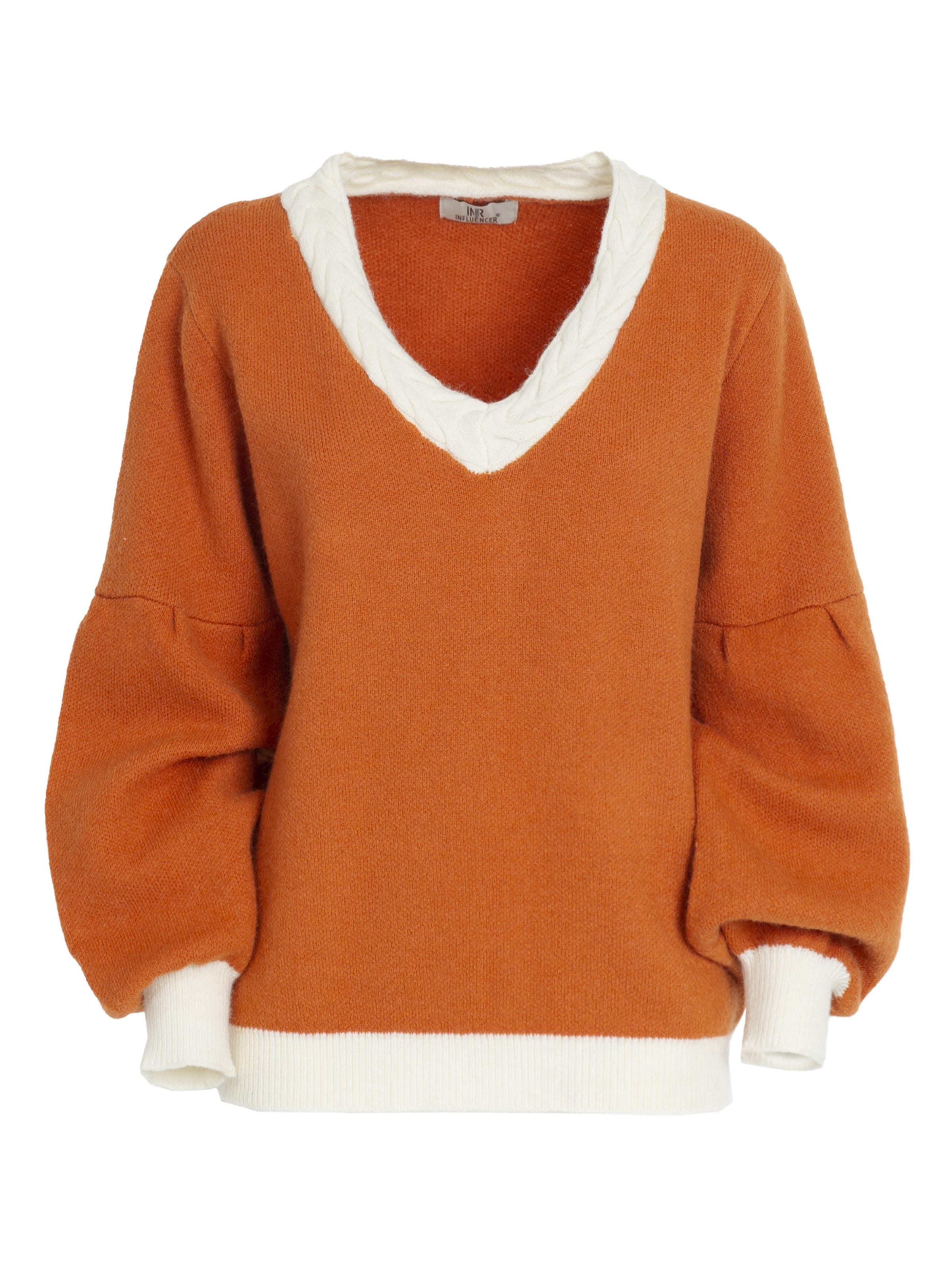 Influencer Sweater in Orange: front