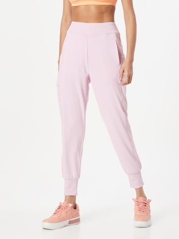 ESPRIT Tapered Sportbroek in Lila: voorkant