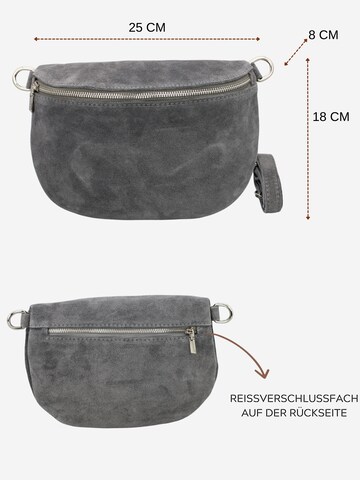 Brise Schultertasche 'Afia Suede' in Grau
