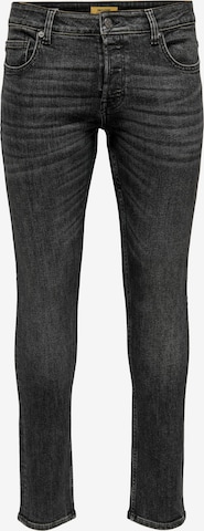 Only & Sons Slimfit Jeans 'Loom' i sort: forside