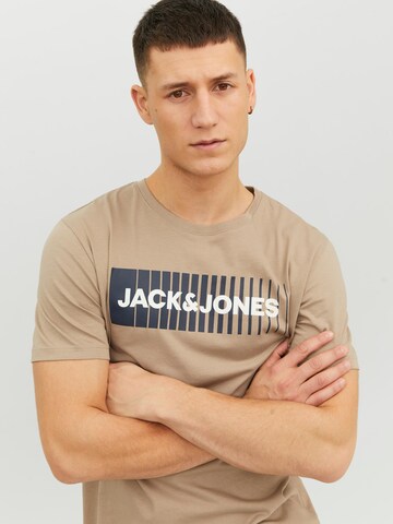 JACK & JONES Тениска в бежово