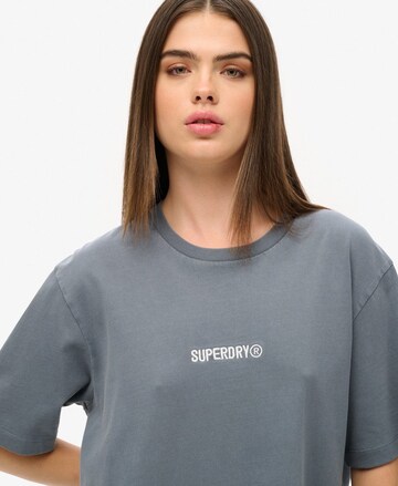 T-shirt oversize Superdry en bleu