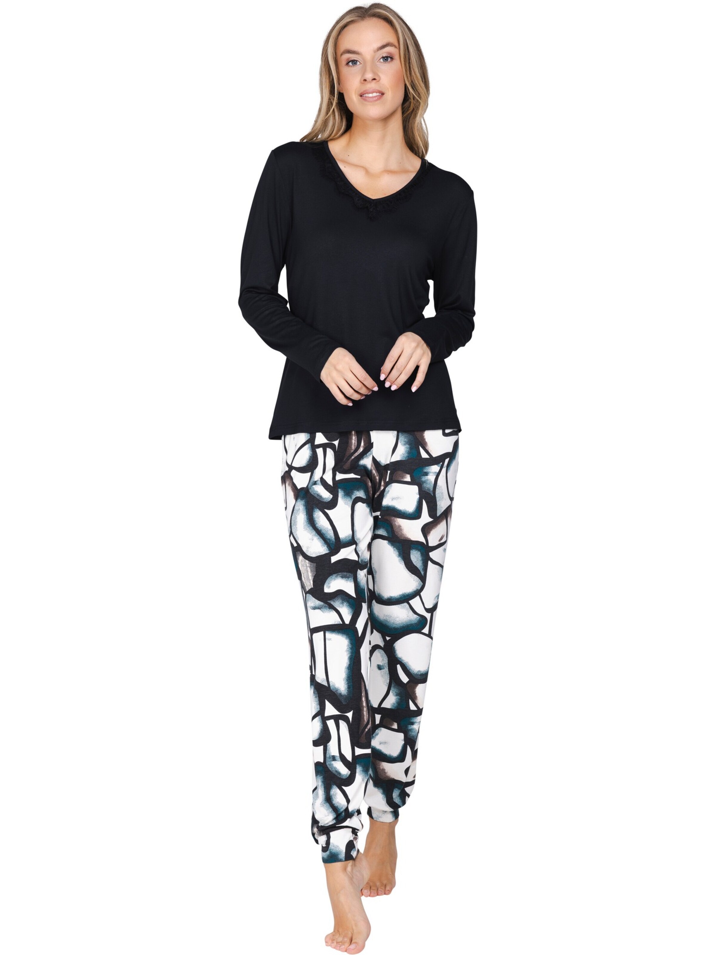 Pastunette Pajama 'Premium - Midnight Haze' in Beige