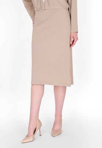 DreiMaster Klassik Юбка 'Classik Look' в Бежевый: спереди