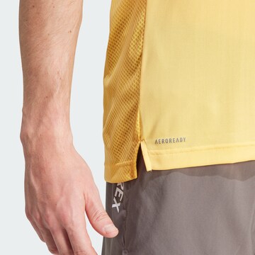 ADIDAS TERREX Performance Shirt 'Agravic' in Yellow