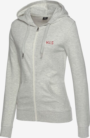H.I.S Zip-Up Hoodie in Grey